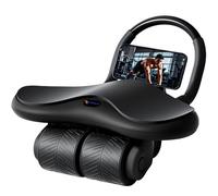 2025 New 3-Wheel Ab Roller with Elbow Support : Upgraded High-Performance Exercise Machine With Automatic Rebound, Multi- layered Anti-Slip Design Ergonomic Ab Roller Wheel for Comfortable Workouts