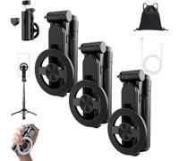 2025 New 4-in-1 Multifunctional 360° Rotation Magnetic Selfie Stick, Portable Travel-Ready 360° Rotation Phone Tripod with Wireless Remote, With Wireless Bluetooth Control (black-3pc)