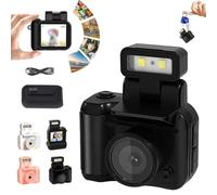 2025 New 64g Mini Tiny Nostalgic Camera, Gen.2 Mini Keychain Camera, Portable Travel Thumb Camerafor Travel, Pocket-Sized Fun with Vintage Flair, 1080p HD Screen, Built-in Filter (Black,128G)