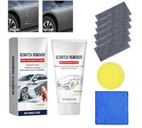 2025 New 9 PCS Car Scratch Repair Paste, Nano Sparkle Cloth, Nano Cleaning Cloth Scratch Remover for Deep Scratch Repair on Car Paint