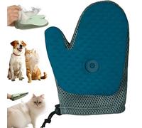 2025 New All-in-One Grooming Mist Glove for Pets, Double-Sided Anti-Static Spray & Steam Glove for Cats & Dogs, Reusable De-Shedding, Massage & Fur Removal (Azure)