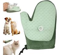 2025 New All-in-One Grooming Mist Glove for Pets, Double-Sided Anti-Static Spray & Steam Glove for Cats & Dogs, Reusable De-Shedding, Massage & Fur Removal (Green)