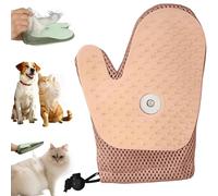 2025 New All-in-One Grooming Mist Glove for Pets, Double-Sided Anti-Static Spray & Steam Glove for Cats & Dogs, Reusable De-Shedding, Massage & Fur Removal (Almond)