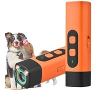 2025 New Anti Barking Device for Dog, Ultrasonic Dog Deterrent Control with LED Flashlight for Dogs, Stop Bad Behavior Without Yell/Swat (Orange)