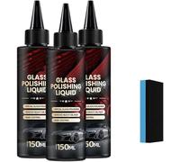 2025 New Auto Glass Scratch Care Polishing Fluid, Car Glass Polishing Compound, Windshield Cleaner Oil Film Remover, for Minor Scratches, Clear Vision & Long-Lasting Protection (3pcs)