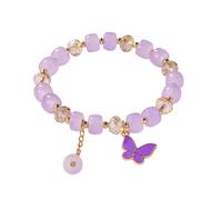 2025 New Bead Bracelets for Womens,Jade Butterfly Pendant Glass Bead,Summer Fresh Style,Friendship Bracelets,Ideal for Sisters, Classmates, and Besties As Daily Accessories