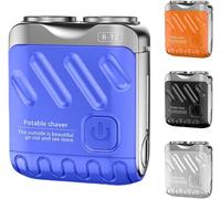 2025 New Beard Shaver Mini and Portable Suitcase Design, R-12 Luggage Electric Shaver, Portable Razor Traveller Mini Shaving for Men Waterproof, Men's Favorite Mini Electric Shavers,Blue