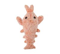 2025 New Big Lobster Jumping Simulation USB Rechargeable Washable Plush Toy For Pet Cats And Dogs To Play With Handful (A, A)