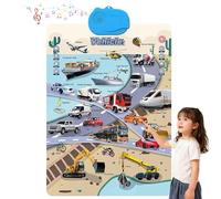 2025 New Bilingual Talking Wall Chart - English & Spanish Learning Poster with Songs, Abcs, Numbers, Interactive AlphabetWall ChartLearning Through Entertainment (Transportation)