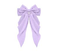 2025 New Bow Hair Clip Hair Bows for Women Solid Color Bowknot Hairpin Long Ribbon Bow HairClips Simple Hair Fastener Accessories for Women Girls (C)