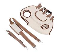 2025 New Breathable Multi-Function Pet Backpack, Dog Front Pack, For Hiking Camping For Small Medium Dogs Cats And Rabbits(Light brown,L(14-18catty))