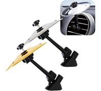 2025 New Car Cymbal Air Vent Crash Dash Board Cymbal Drum Symbol Dashboard Drums Mini Mount Drumming Music Mounted Tiny Clip Attachment Set Attaches Small Stand Splash Instrument Drumset Kit (2PACKS)