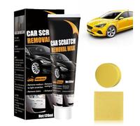 2025 New Car Polish Scratch Remover with Sponge Wipe, Glass Scratch Remover Kit for Cars, Car Deep Scuff Glass Paint Scratch Repair Polishing Wax Kit for All Types Vehicles (1PCS)