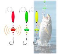 2025 New Catfish Fishing Set, Takedown Catfish Fishing Gear, Circle Hooks Bait Floats for Bottom Fishings, 6/0 & 8/0 Hooks with Rattles Floats for Bank or Drift Fishings (3 PC 8/0)