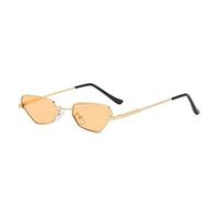2025 New Cat's Eye Street Shot Small Frame Metal Sunglasses, Outdoor Holiday Driving Glasses (Color : F, Size : Medium)(E)