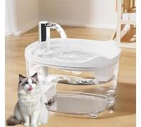 2025 New Celerypets Water Fountain, Triple-Filter Pet Water Fountain, 50.72oz/1.5l Automatic Cat Dog Fountain, Ultra-Quiet Pump with Led Indicator for Cats Dogs Multi Pets (Color:White)