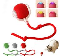 2025 NEW Chewie Viral Pet Ball, Smart 360° Automatic Rolling Toy for Dogs & Cats, Interactive Self-Moving Ball with USB Charging, Fun Exercise Toy for Indoor Play (Red)
