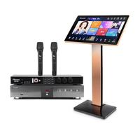 2025 New Chinese Karaoke Machine KV-V5 MAX Karaoke Player, with Reverb Wireless Microphone, Pihaosen 22-inch capacitive Touch Screen Free Cloud Download Function YouTube APP Online Play