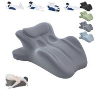 2025 New Chiro Monk Couple Pillow, for Intimacy, Wedge Pillow Memory Foam, Provides Waist and Neck Support, Recovers After Impact, 27° Angle Perfect Position for All Postures (Grey)