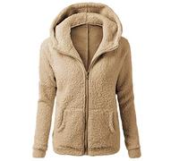 2025 New Coat Women's Fur Hood Plus Size Denim Jacket Retirement Gifts for Women Travel Essentials Coat for Women Sweater Winter Warm Outwear Hooded Cotton Wool Zipper Tops Sale Clearance