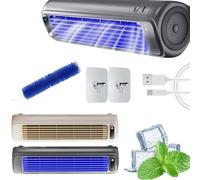 2025 New Coldeez Cooling Ace,Coldeeze Portable Air Cooler,Upgraded Coldeeze Air Conditioner,Cooling Fan With 3 Speeds,Quiet Wall Fan, Usb Charging For Bedroom, Office, Kitchen (Mix)