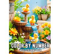 2025 New Color by Number Adult Coloring Book: A Calming Coloring Book for Adults Featuring Flowers, Animals, and Landscapes...(Beautiful Nature Color By Number Coloring Book)
