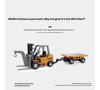 2025 new desktop remote control engineering car forklift 1:43 mini four-wheel drive drift full proportion remote control car A