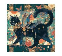 2025 New Diamond Art Cat 40x40cm Diamond Painting Abstract,Crystal Art Painting by Numbers Crafts for Adults,5D DIY Square Crystal Embroidery Pictures Kits Hobbies for Adults Women Home Decor O-73z