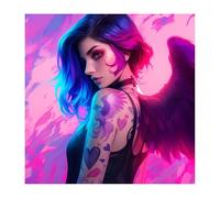 2025 New Diamond Art Sexy 70x70cm Diamond Painting Demon,Crystal Art Painting by Numbers Crafts for Adults,5D DIY Square Crystal Embroidery Pictures Kit Hobbies for Adults Women Home Room Decor O-167z