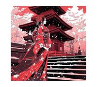 2025 New Diamond Art Woman 80x80cm Diamond Painting Japan,Crystal Art Painting by Numbers Crafts for Adults,5D DIY Square Crystal Embroidery Pictures Kits Hobbies for Adults Women Home Decor O-621z