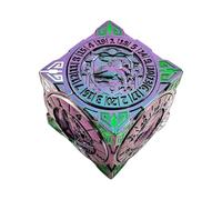 2025 New DND Spinner Dice, 7-in-1 Metal Dice Set with 3D Relief for Dungeons and Dragons Gifts, Polyhedral Roleplaying Game Dice, Fantasy D&D Tabletop RPG Accessories for DM & Player (Gradient)