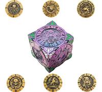 2025 New DND Spinning Dice Set, 7-in-1 Metal Dice Set with 3D Relief Polyhedral Dice for Dungeons and Dragons Role Playing Games, D&D Accessories for MJ and Players.