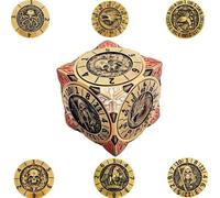 2025 New DND Spinning Dice Set, 7-in-1 Metal Dice Set with 3D Relief Polyhedral Dice for Dungeons and Dragons Role Playing Games, D&D Accessories for MJ and Players.