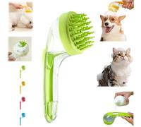 2025 New Dog Bath Brush with Shampoo Dispenser & Paw Washer | Pet Grooming Brush for Short/Long Hair Dogs & Cats | Bubble Maker, Dog Scrubber & Bathing Supplies (Green, Long hair)