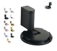 2025 New Door Wedge Stopper, Pleasant Door, Pleasant Magnetic Doors Stopper Wedge, No-Drill Installation, Doors Stoppers Wedge (Nero Nemesis,1pcs)