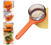 2025 New Double-Sided Stainless Steel Blade Peeling Knife with Storage Box, Vegetable Peeler with Catcher, Multifunctional Fruit Veggie Potato Peelers with Container for Home Kitchen Gadgets (Orange)