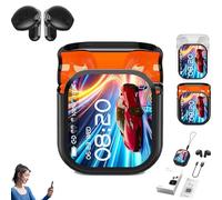 2025 New Earbuds with LED Display, Translation Earbuds with 140 Language Ai Translator Real Time, Waterproof Wireless Earphones with LCD Touch Screen for Travel Business and Gaming (black 1pcs)