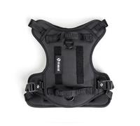 2025 New Edition, Fei & Eve Classic Dog Harness - Quick-Release Buckles | 3-Point No-Pull Control | Heavy-Duty 900D Nylon | Dual Safety Handles | Breathable Mesh | Adjustable Fit | Small,Jet-Black