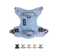 2025 New Edition, Fei & Eve Classic Dog Harness - Quick-Release Buckles | 3-Point No-Pull Control | Heavy-Duty 900D Nylon | Dual Safety Handles | Breathable Mesh | Adjustable Fit | Medium,Blue