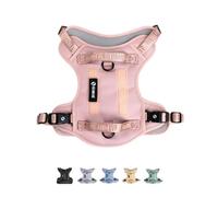2025 New Edition, Fei & Eve Classic Dog Harness - Quick-Release Buckles | 3-Point No-Pull Control | Heavy-Duty 900D Nylon | Dual Safety Handles | Breathable Mesh | Adjustable Fit | Large,Pink