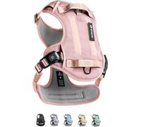 2025 New Edition, Fei & Eve MagEase Dog Harness - 3-Second Magnetic Buckles | 3-Point No-Pull Control | Heavy-Duty 900D Nylon | Dual Safety Handles | Breathable Mesh | Adjustable Fit | X-Large, Pink