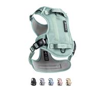 2025 New Edition, Fei & Eve MagEase Dog Harness - 3-Second Magnetic Buckles | 3-Point No-Pull Control | Heavy-Duty 900D Nylon | Dual Safety Handles | Breathable Mesh | Adjustable Fit | X-Large, Green