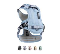 2025 New Edition, Fei & Eve MagEase Dog Harness - 3-Second Magnetic Buckles | 3-Point No-Pull Control | Heavy-Duty 900D Nylon | Dual Safety Handles | Breathable Mesh | Adjustable Fit | Large, Blue