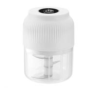 2025 New Electric Garlic Chopper - 30W Rechargeable Mini Food Processor, Portable Wire-less Chopper for Garlic/Ginger/Onion/Meat/Vegetable/Chilli (White)