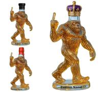 2025 New Engraved Bigfoot Shaped Whiskey Glass,Personalized Funny Bigfoot Whiskey Bottle,Funny Rustic Bar, Lodge & Cabin Decor, with Rebellious Finger