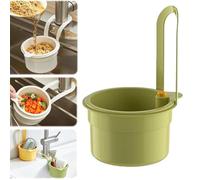 2025 New Faucet Hanging Strainer,Plastic Kitchen Sink Drain Basket Extend,Automatic Dumping Sink Strainer Basket,Kitchen Essentials Hanging,Easy to Install, Fine Mesh, Multi-Purpose (Green)