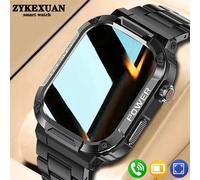 2025 New For Xiaomi Military Smart Watch Men Waterproof Outdoor Sports Fitness Tracker Health Monitor 2.10" BT Call Smartwatch Sturdy durable Green silicone