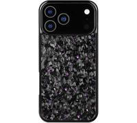 2025 New Forged Carbon Fiber Phone Case, Ultra-Thin All-Inclusive Magnetic Anti-Fall Protective Phone Case, Support Wireless Charging, for iPhone 17 16 15 14 13 12 Pro Max (17 ProMax,Purple)