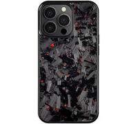 2025 New Forged Carbon Fiber Phone Case, Ultra-Thin All-Inclusive Magnetic Anti-Fall Protective Phone Case, Support Wireless Charging, for iPhone 17 16 15 14 13 12 Pro Max (15 ProMax,Red)