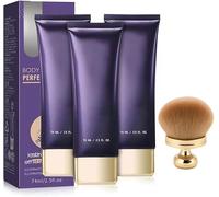 2025 New Full Body Coverage Perfector, All Over Complexion Perfector with Body Makeup Brush, Tattoo Cover up Cream, Waterproof Long-Lasting Sweat-Proof Coverage Concealer for Body Legs (3 sets)